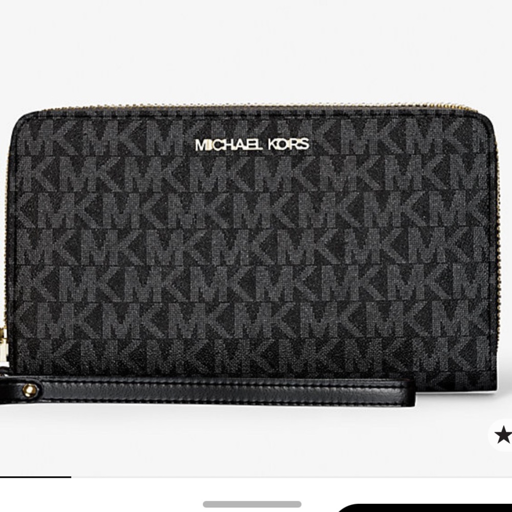 Michael Kors Black Jet Set Smart Phone Wallet